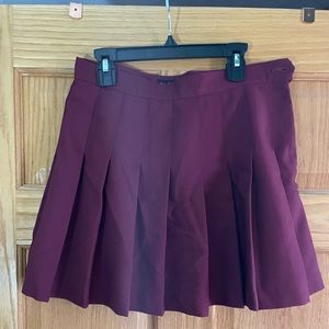 American Apparel maroon tennis skirt